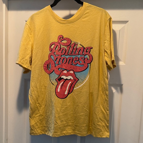 The Rolling Stones Rhinestoned Graphic T-Shirt Size Medium NWT - Picture 3 of 4